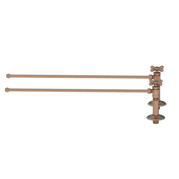 Brasstech Lavatory Supply Kit, 1/2" Ips in Antique Copper 491X/08A - main